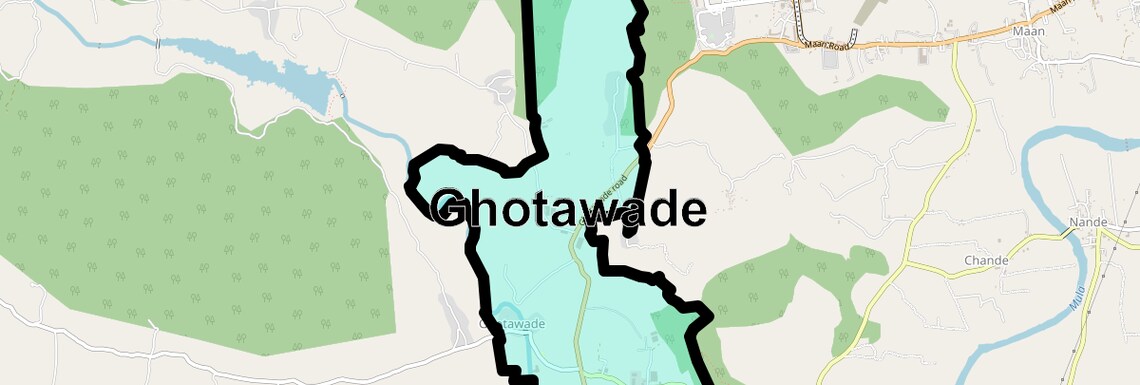 Location Map of Ghotawade, Pune