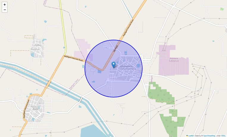 Location Map of Ghummanhera