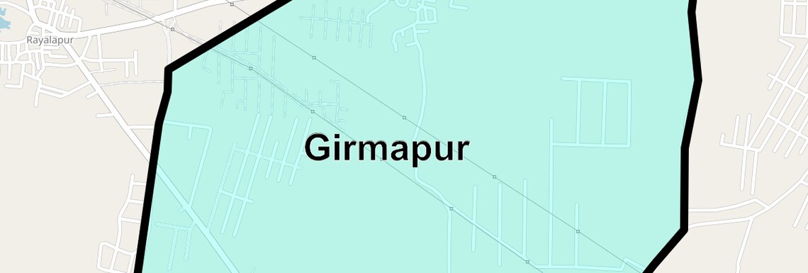 Location Map of Girmapur, Hyderabad