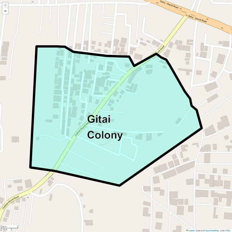 Location Map of Gitai Colony
