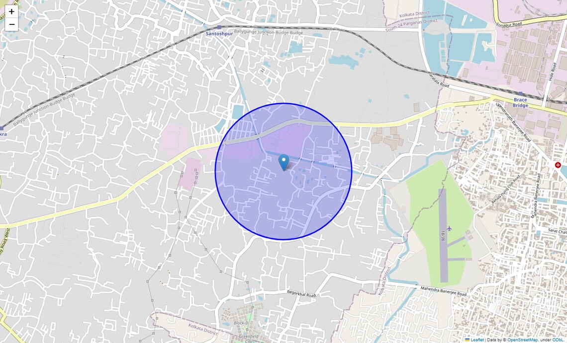 Location Map of Gobindapur, Kolkata