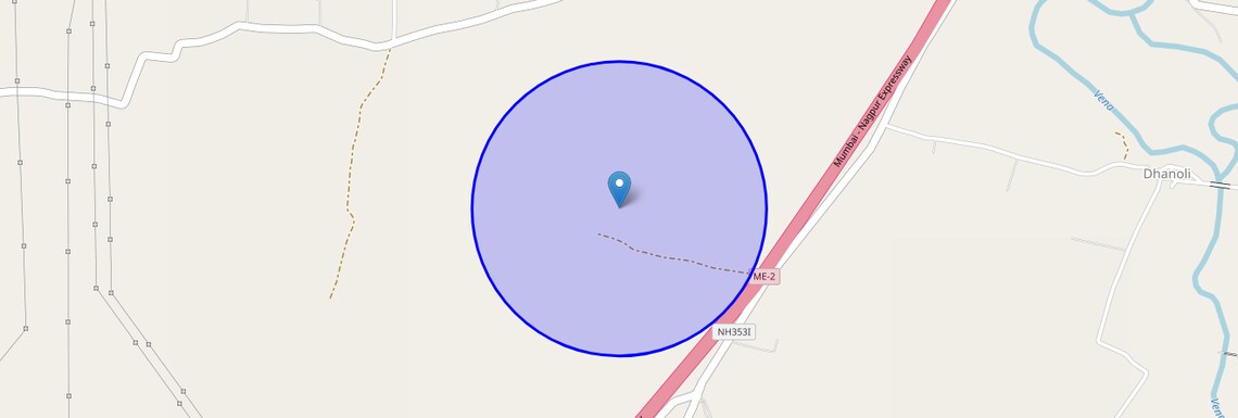 Location Map of Godhani, Nagpur