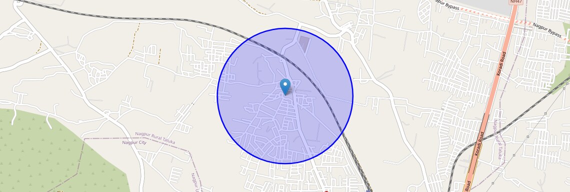 Location Map of Godhni, Nagpur