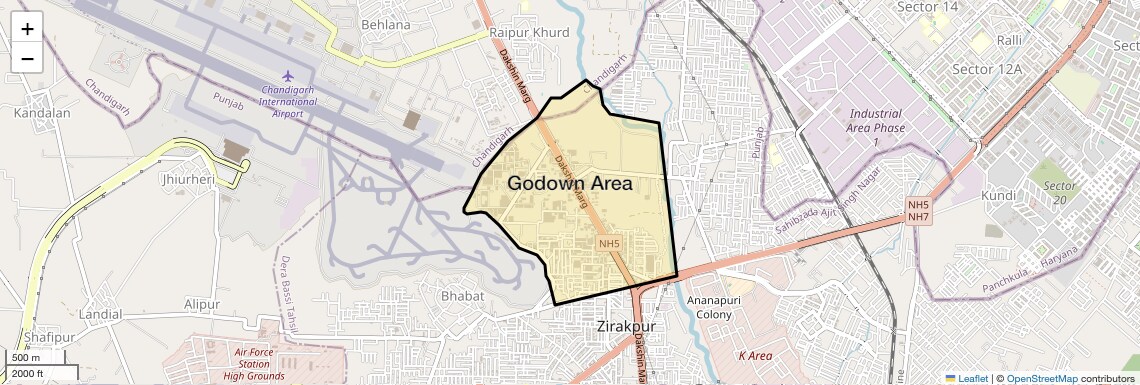 Godown Area,Zirakpur