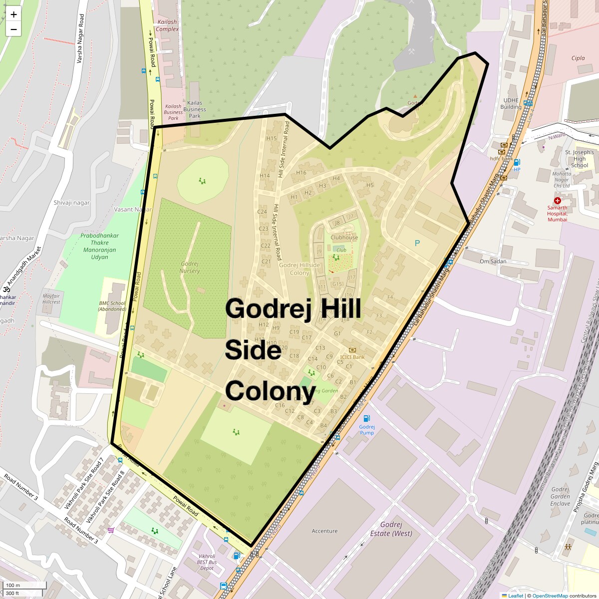 Check Time Travel of Godrej Hill Side Colony, Mumbai
