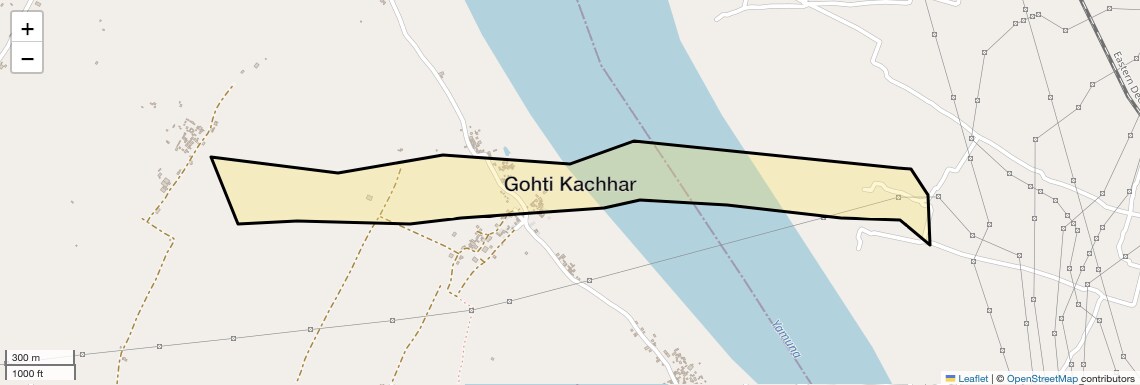 Location Map of Gohti Kachhar, Allahabad
