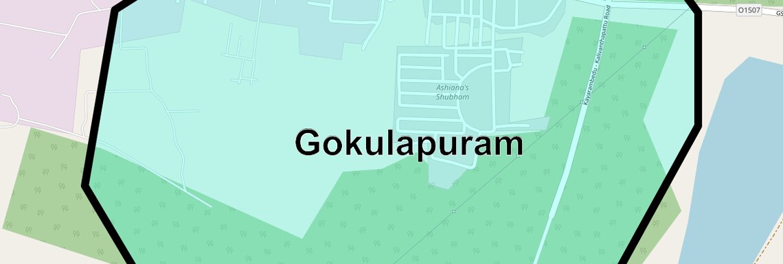 Location Map of Gokulapuram, Chennai