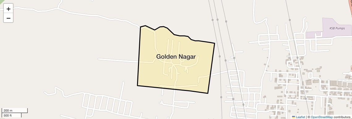 Location Map of Golden Nagar, Coimbatore