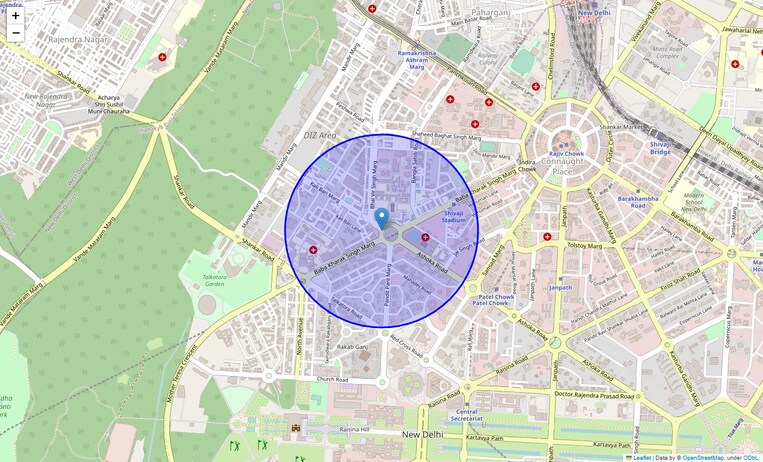 Location Map of Gole Dak Khana