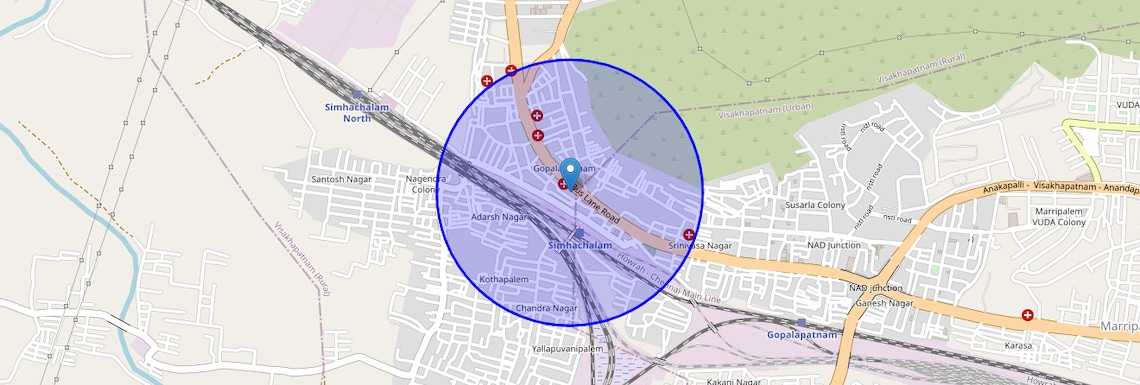 Location Map of Gopalapatnam, Vizag