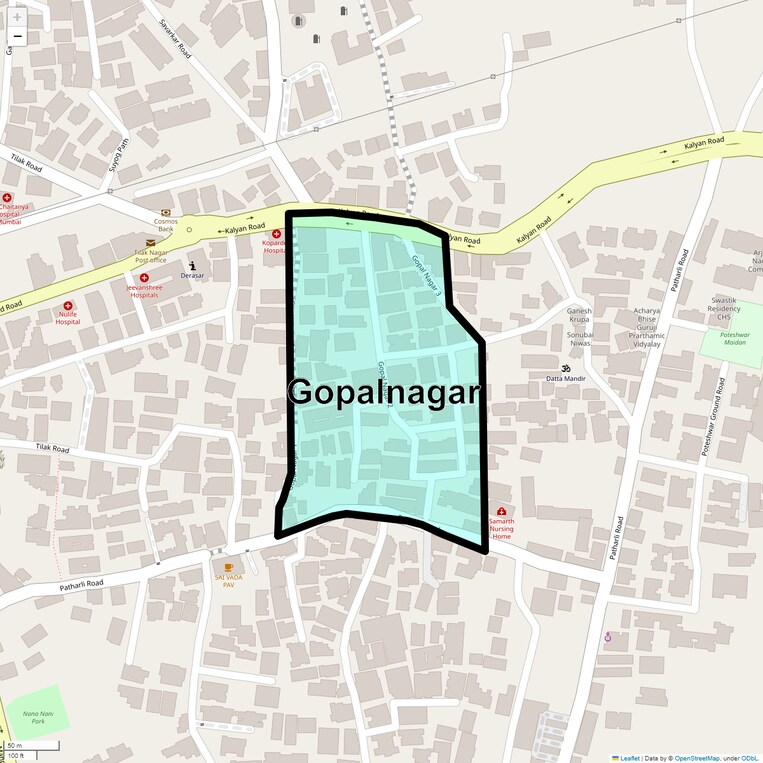 Location Map of Gopalnagar