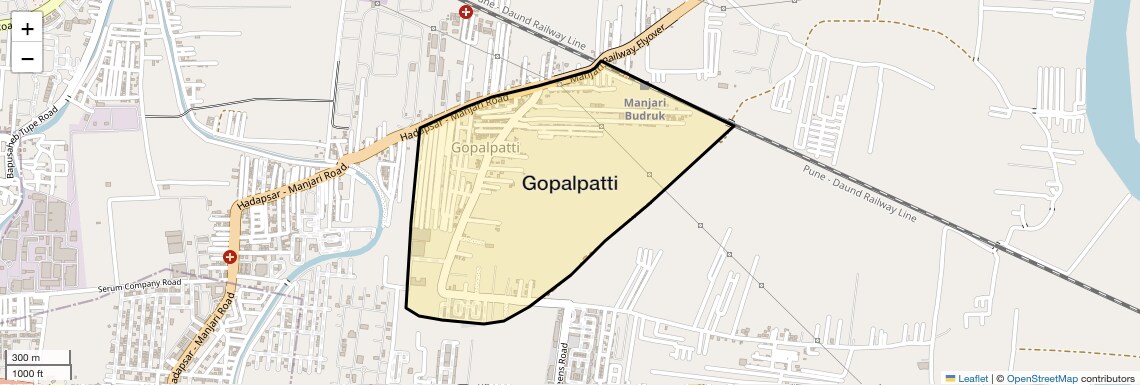 Location Map of Gopalpatti, Pune