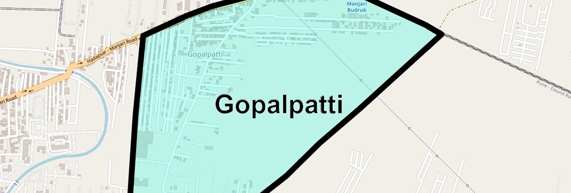 Location Map of Gopalpatti, Pune