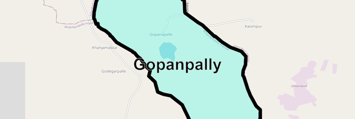 Location Map of Gopanpally, Hyderabad