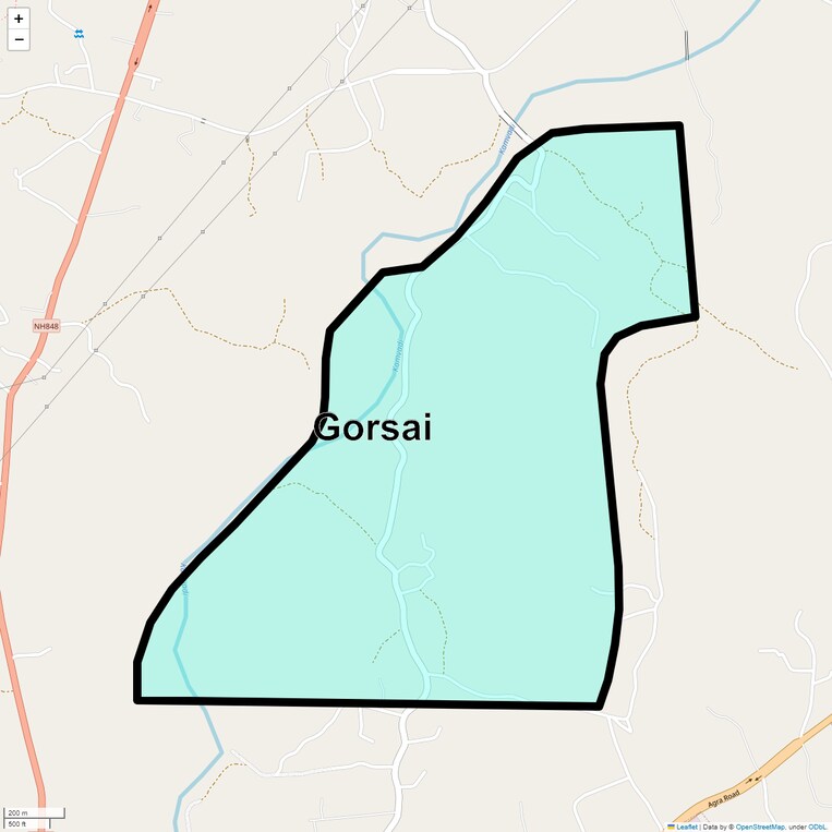 Location Map of Gorsai