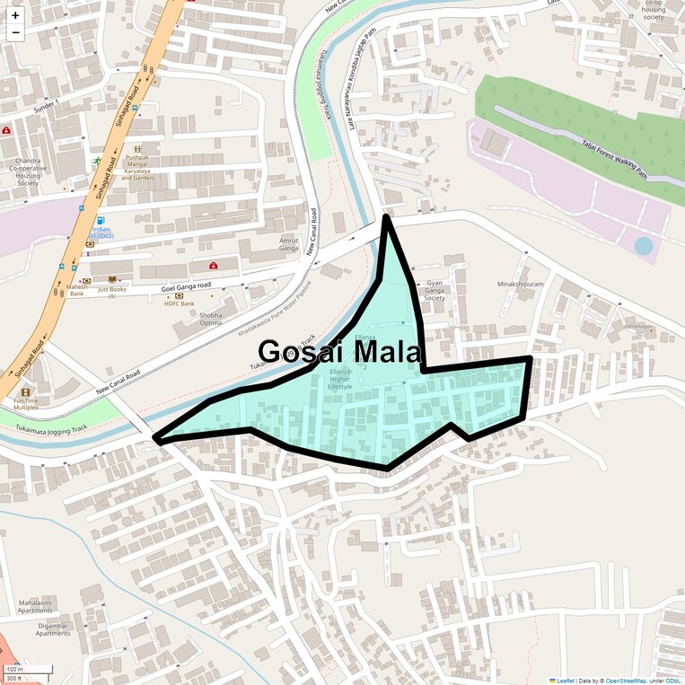 Location Map of Gosai Mala