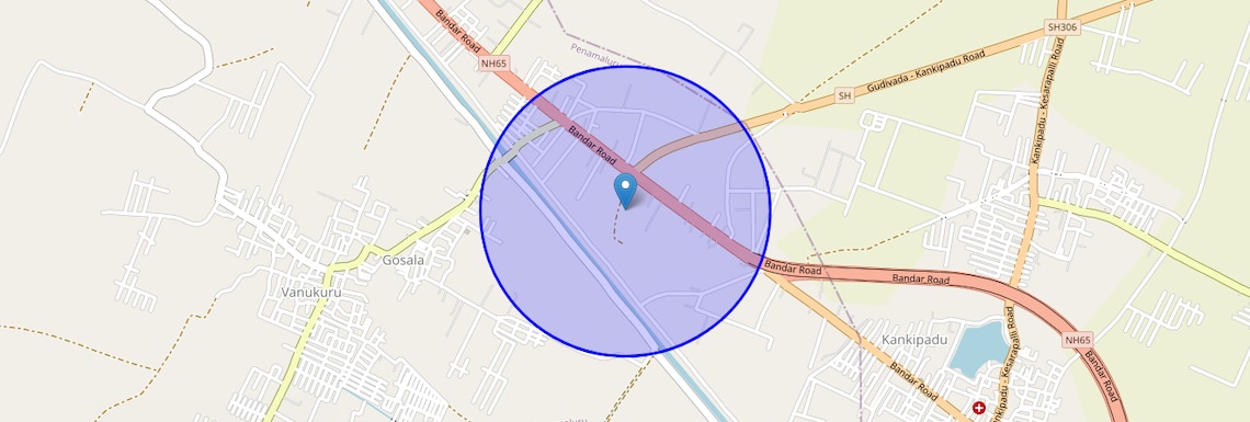 Location Map of Gosala, Vijayawada