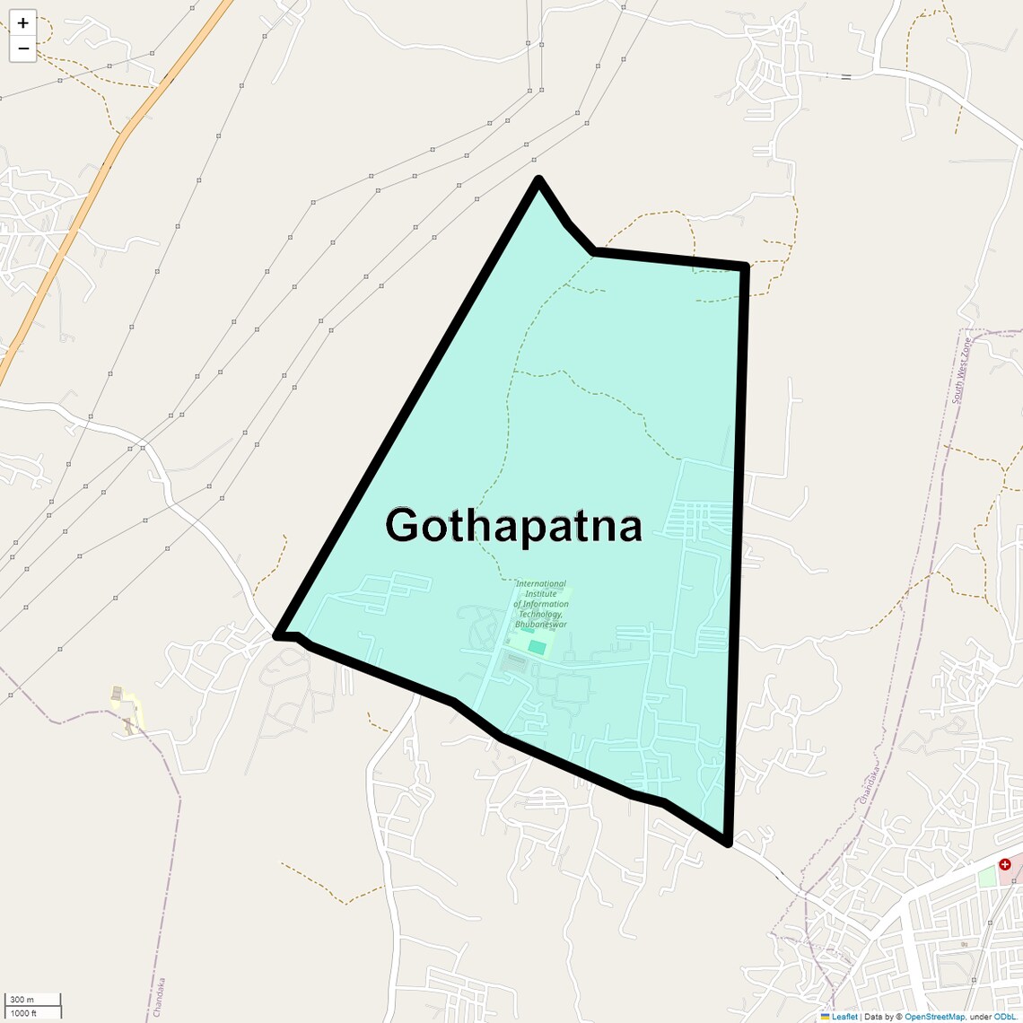 Location Map of Gothapatna, Bhubaneswar