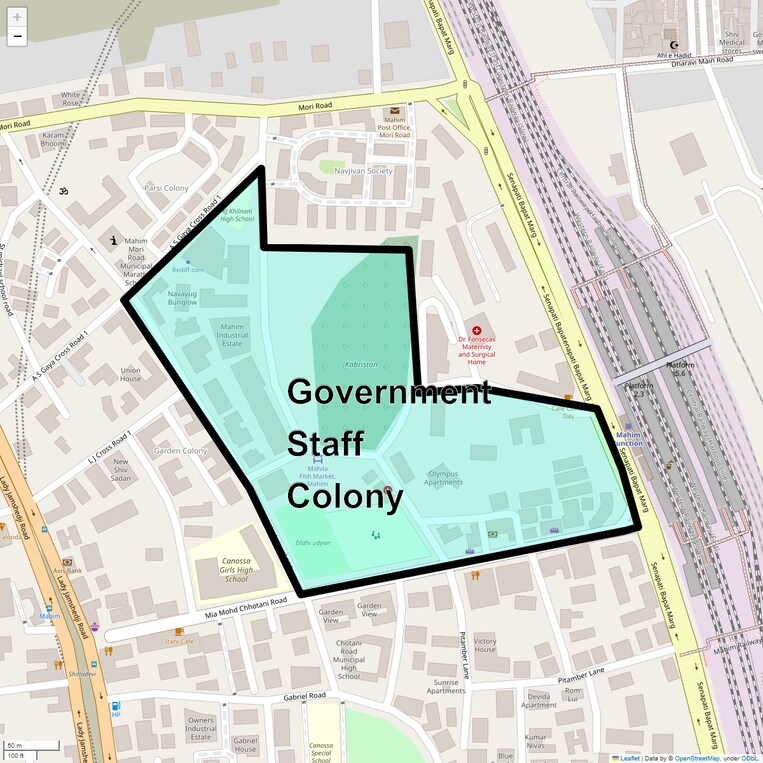 Location Map of Government Staff Colony