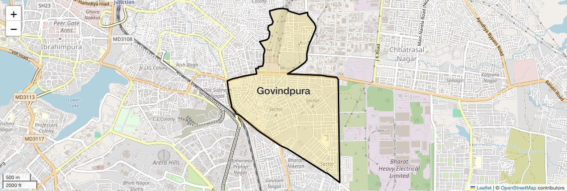 Govindpura Map