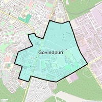 Govindpuri Map