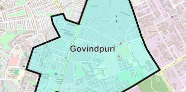 Location Map of Govindpuri, Delhi