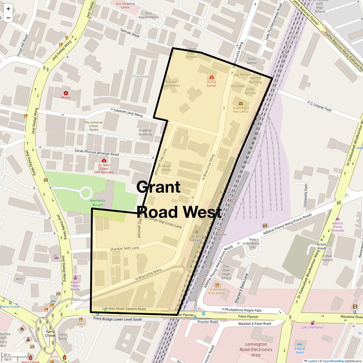 Check Time Travel of Grant Road West, Mumbai