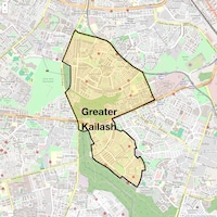 Greater Kailash Map