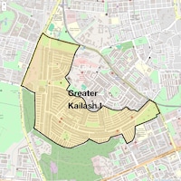 Greater Kailash I Map