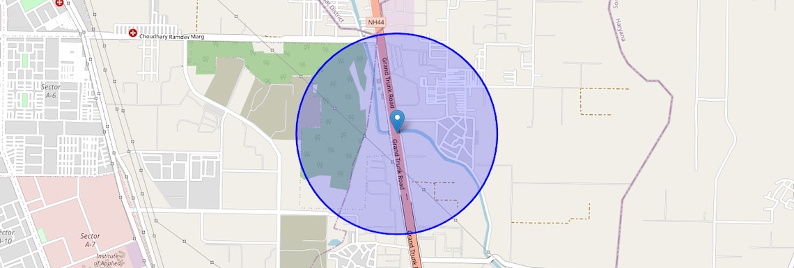 Location Map of GT Karnal Road, Sonipat