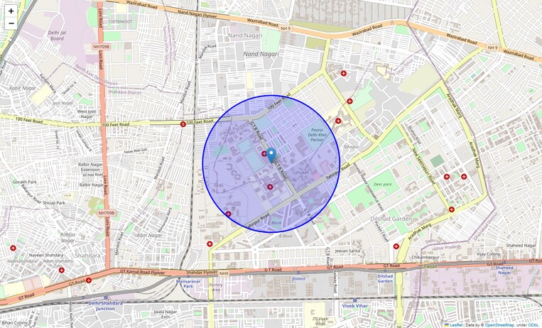 Location Map of Gtb Enclave