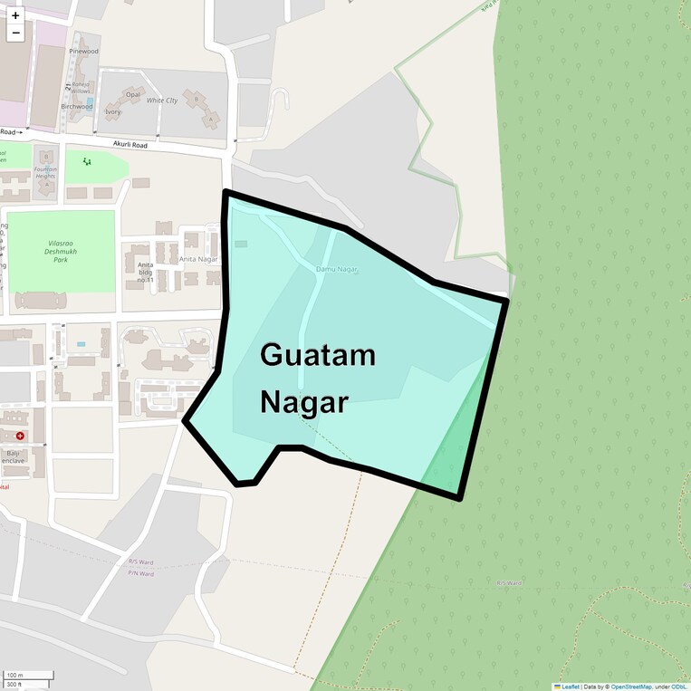 Location Map of Guatam Nagar