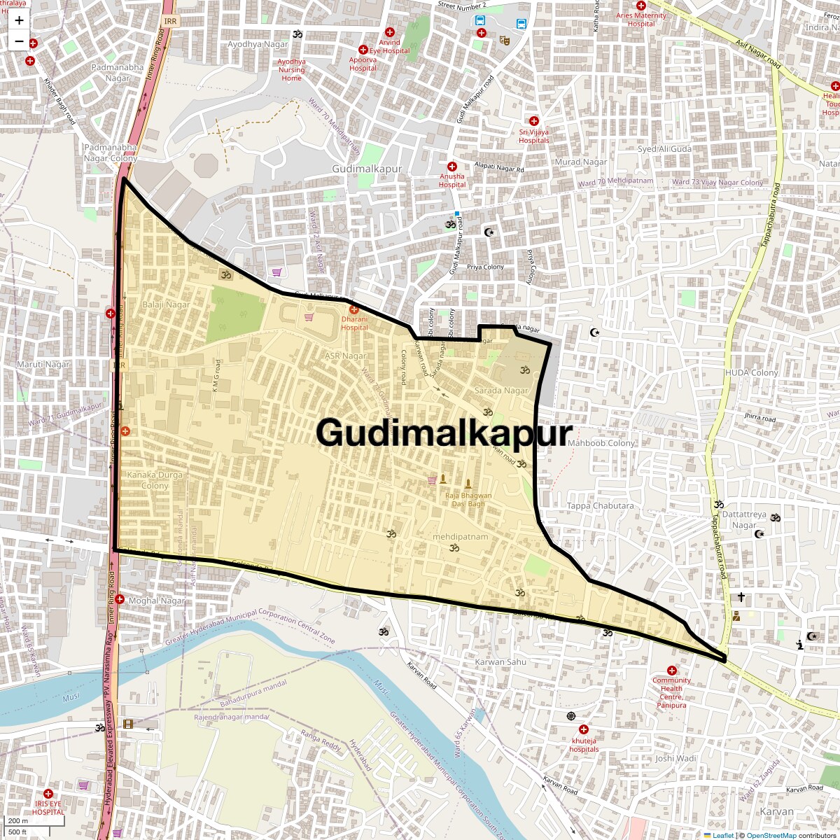 Check Time Travel of Gudimalkapur, Hyderabad