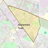 Gujranwala Town Map