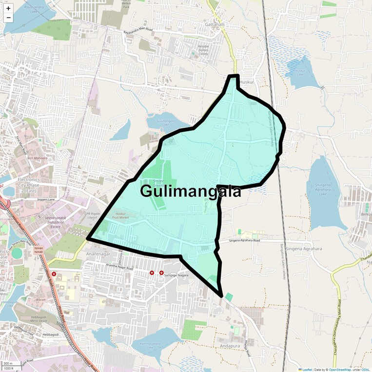 Location Map of Gulimangala