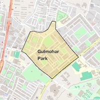 Gulmohar Park Map
