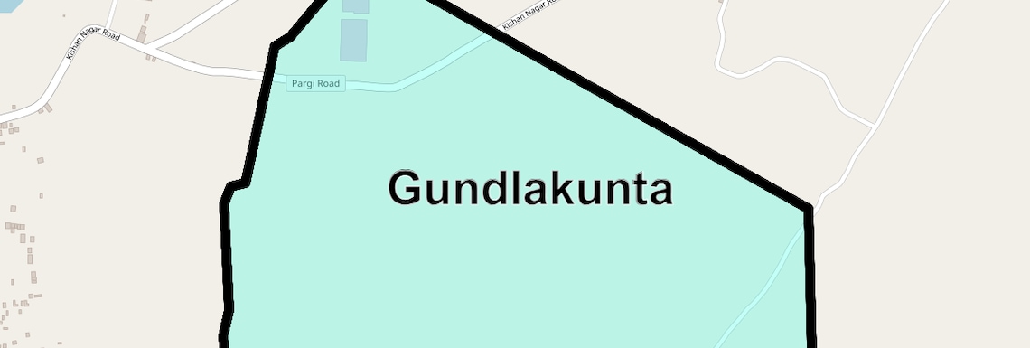 Location Map of Gundlakunta, Hyderabad