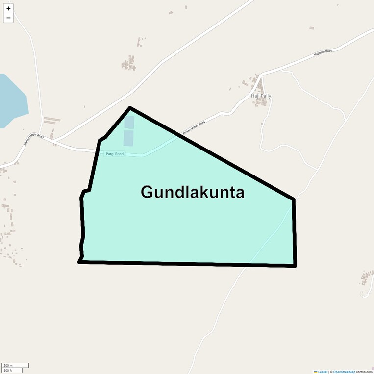 Location Map of Gundlakunta