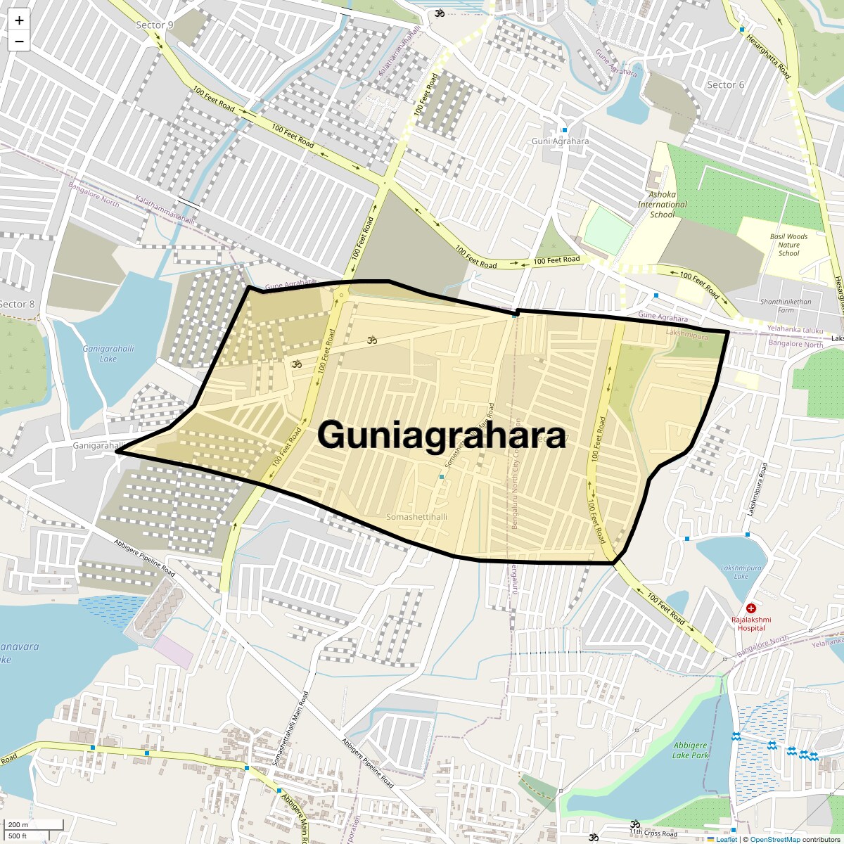Guniagrahara Map