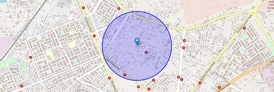 Location Map of Gurgaon Village, Gurgaon