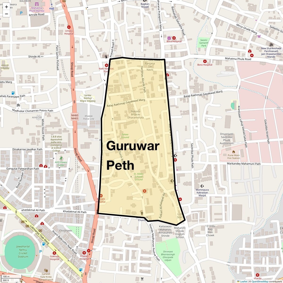 Check Time Travel of Guruwar Peth, Pune