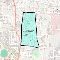 Guruwar Peth Map