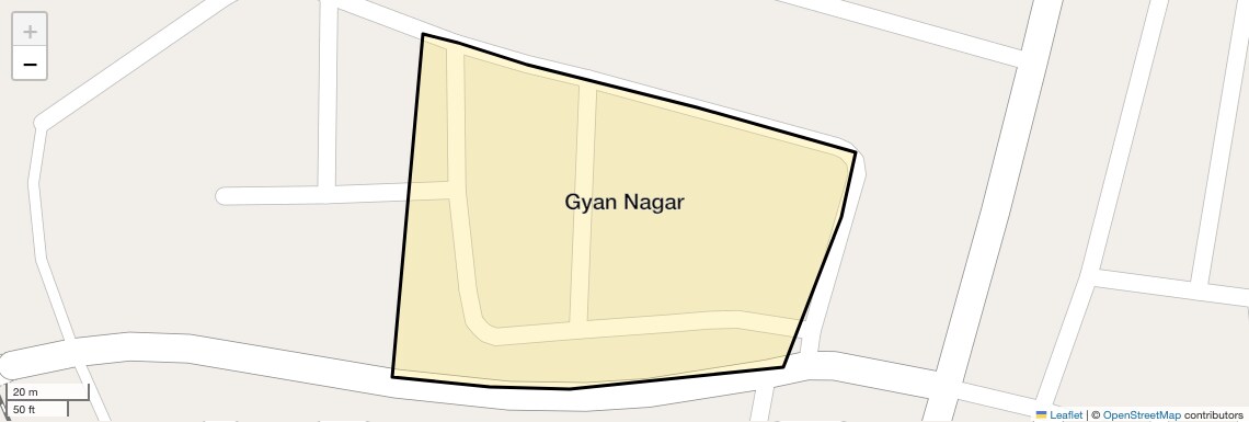 Location Map of Gyan Nagar, Sonipat