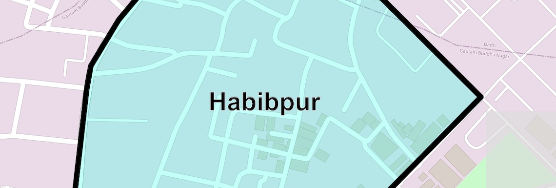 Location Map of Habibpur, Greater Noida