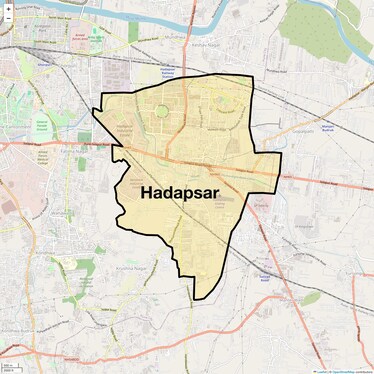 Location Map of Hadapsar, Pune