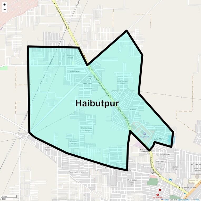 Location Map of Haibutpur