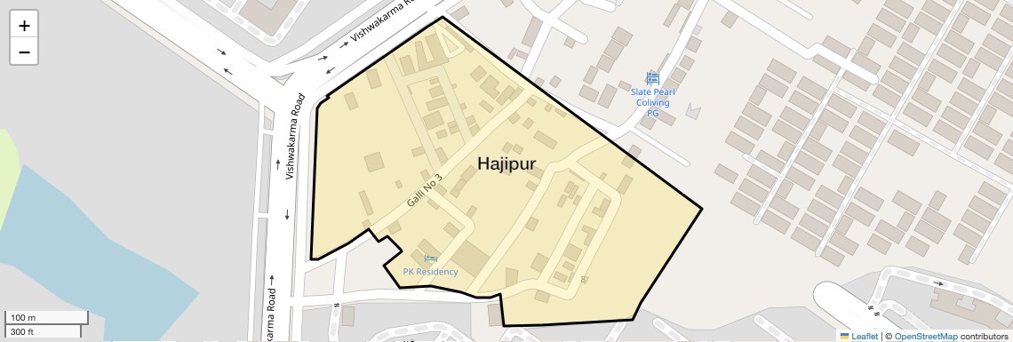 Location Map of Hajipur, Noida