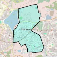 Halasuru Map