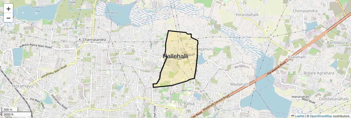 Hallehalli Map