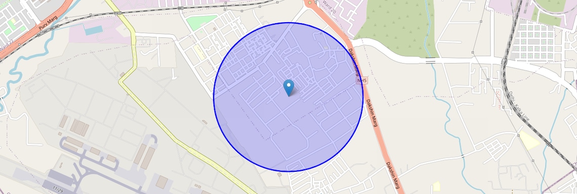 Location Map of Hallo Majra, Chandigarh